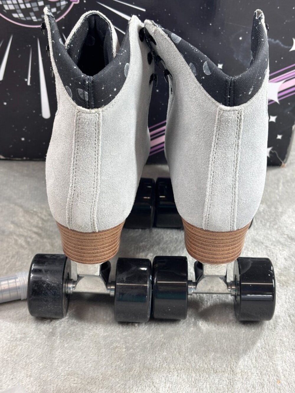 Moonlight Moon Boot Roller Skates Mens 7 Womens 8 Gray Roller Skates Lace Up - Picture 4 of 12